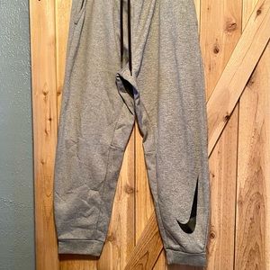 Nike dry fit mens gray joggers NWOT